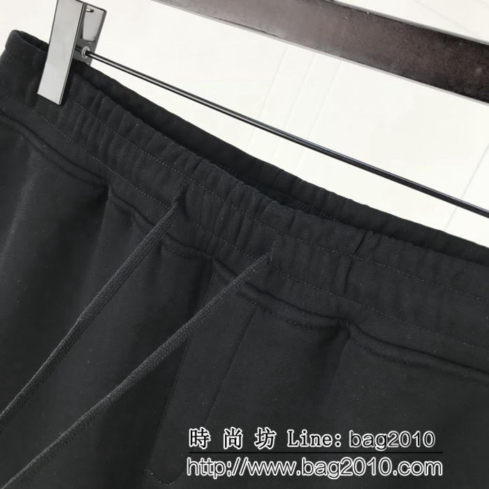 Y-3山本耀司 18fw新款 背後刺繡貼布logo 純棉絨男款衛褲 ydi1677